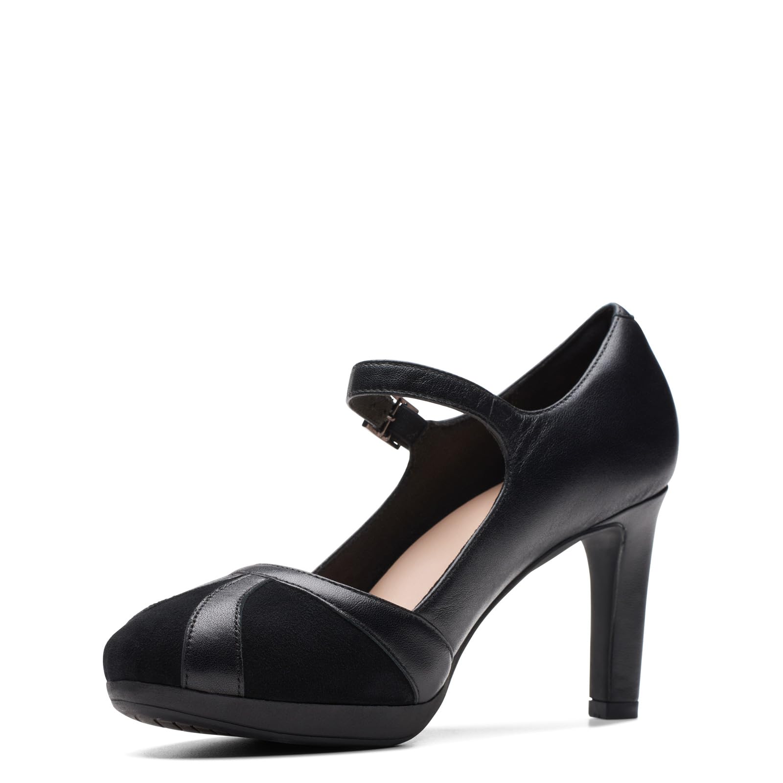 Clarks Women Ambyr Light Pump Black Combi Size 6