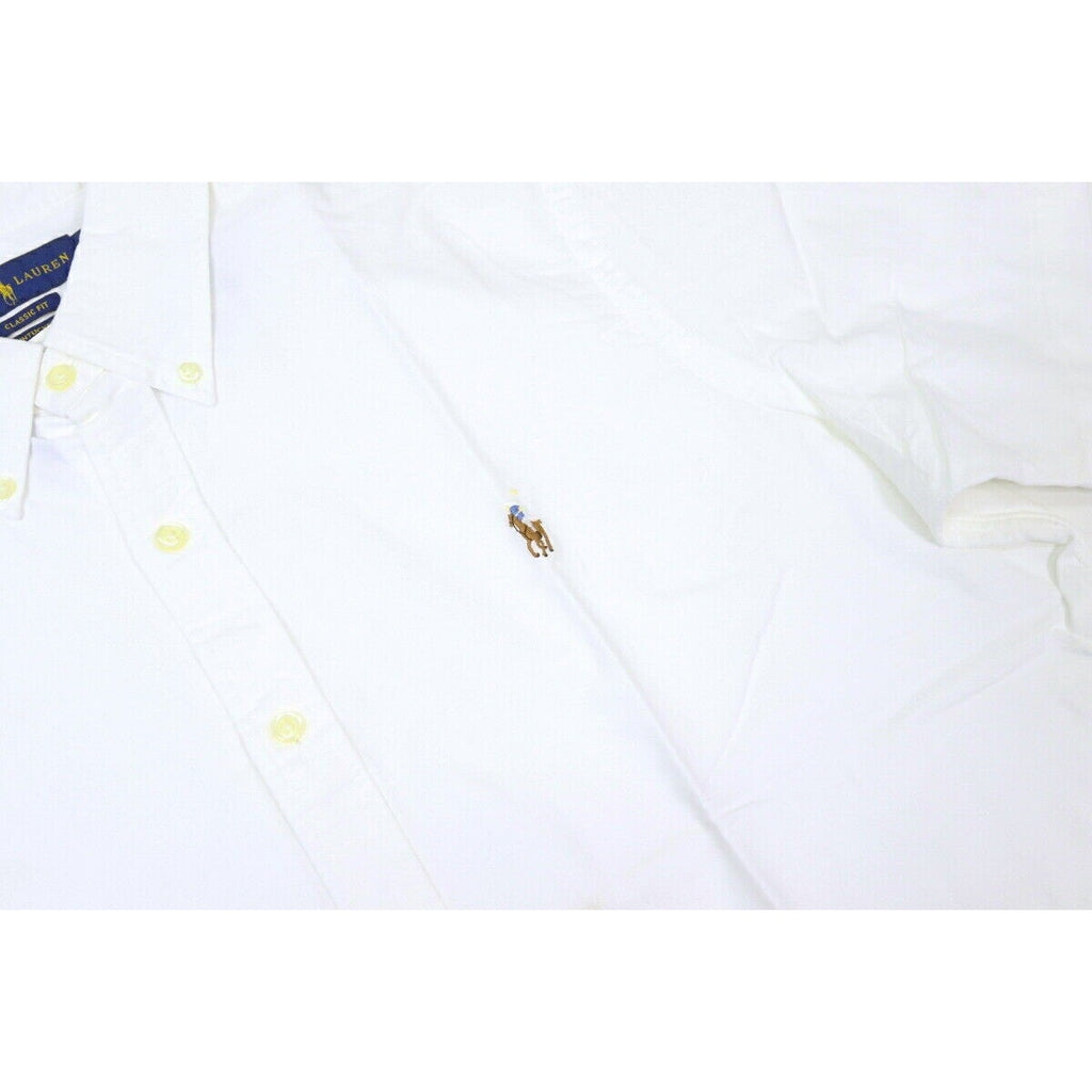 Polo Ralph Lauren Men Classic Fit Short Sleeve Shirt White Size XL