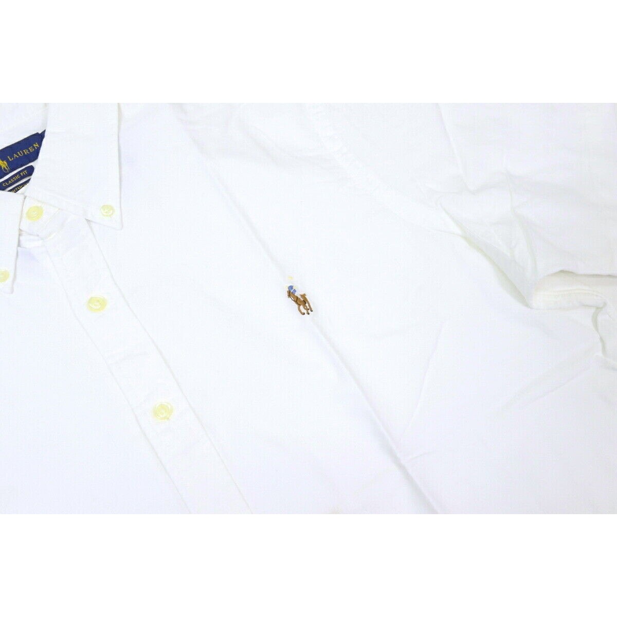 Polo Ralph Lauren Men Classic Fit Short Sleeve Shirt White Size XL