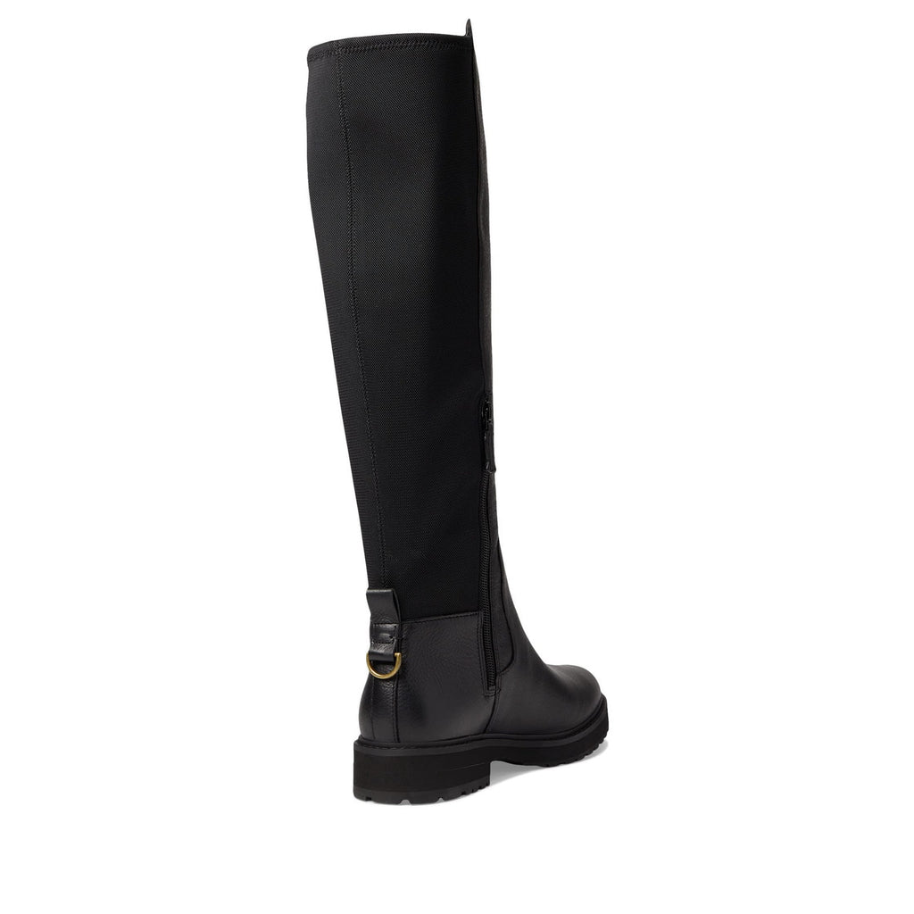 Cole Haan Women Waterproof Boot Black Leather/Stretch Black size 5B (M)
