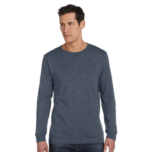 Bella + Canvas Unisex Long Sleeve Jersey T-Shirt Deep Heather Size S