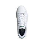 Adidas Men Advantage 2.0 Sneakers White/Black/Collegiate Green Size 9