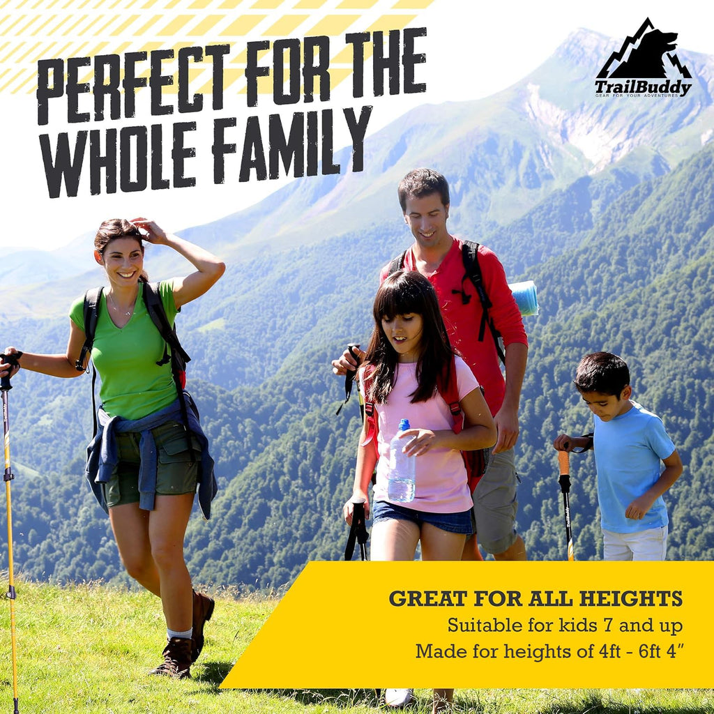TrailBuddy 7075 Aluminum Trekking Poles