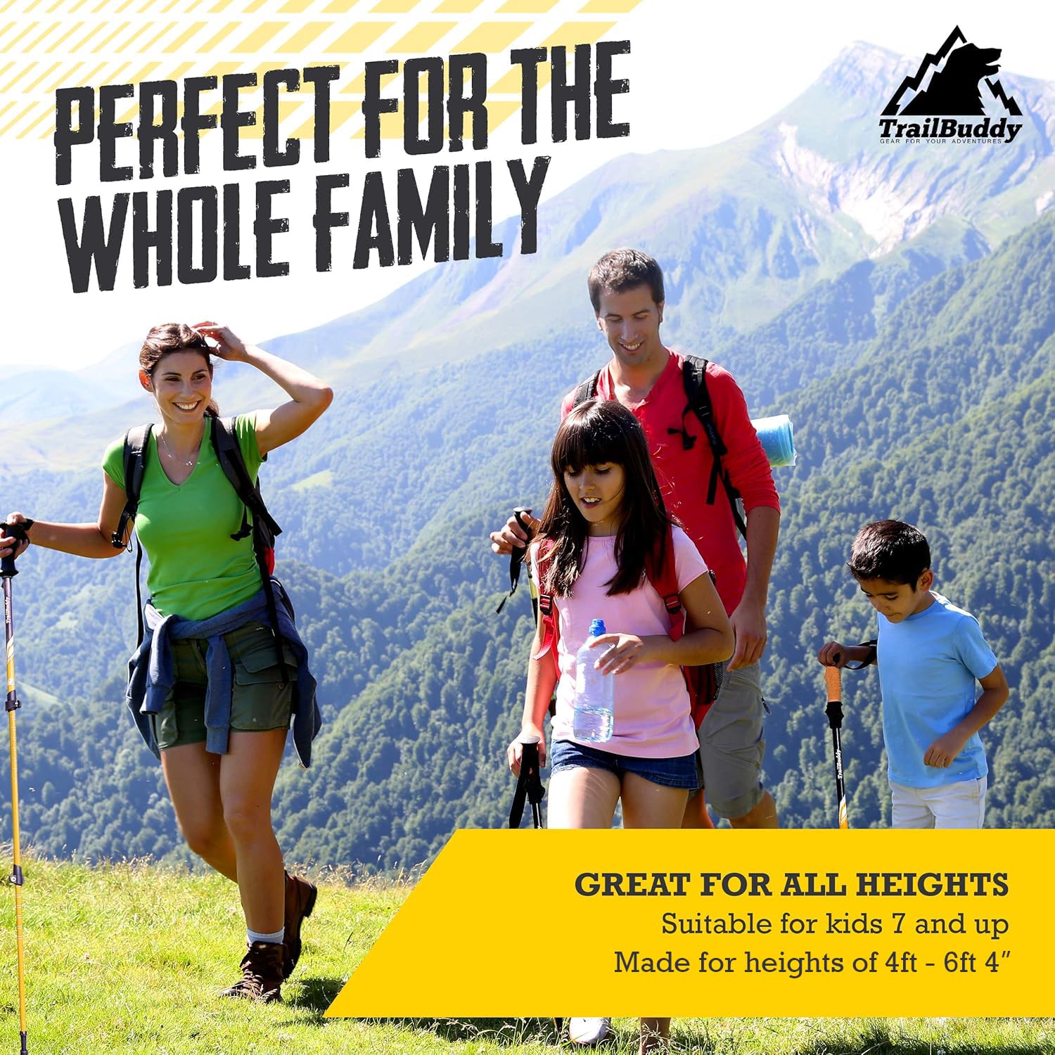 TrailBuddy 7075 Aluminum Trekking Poles