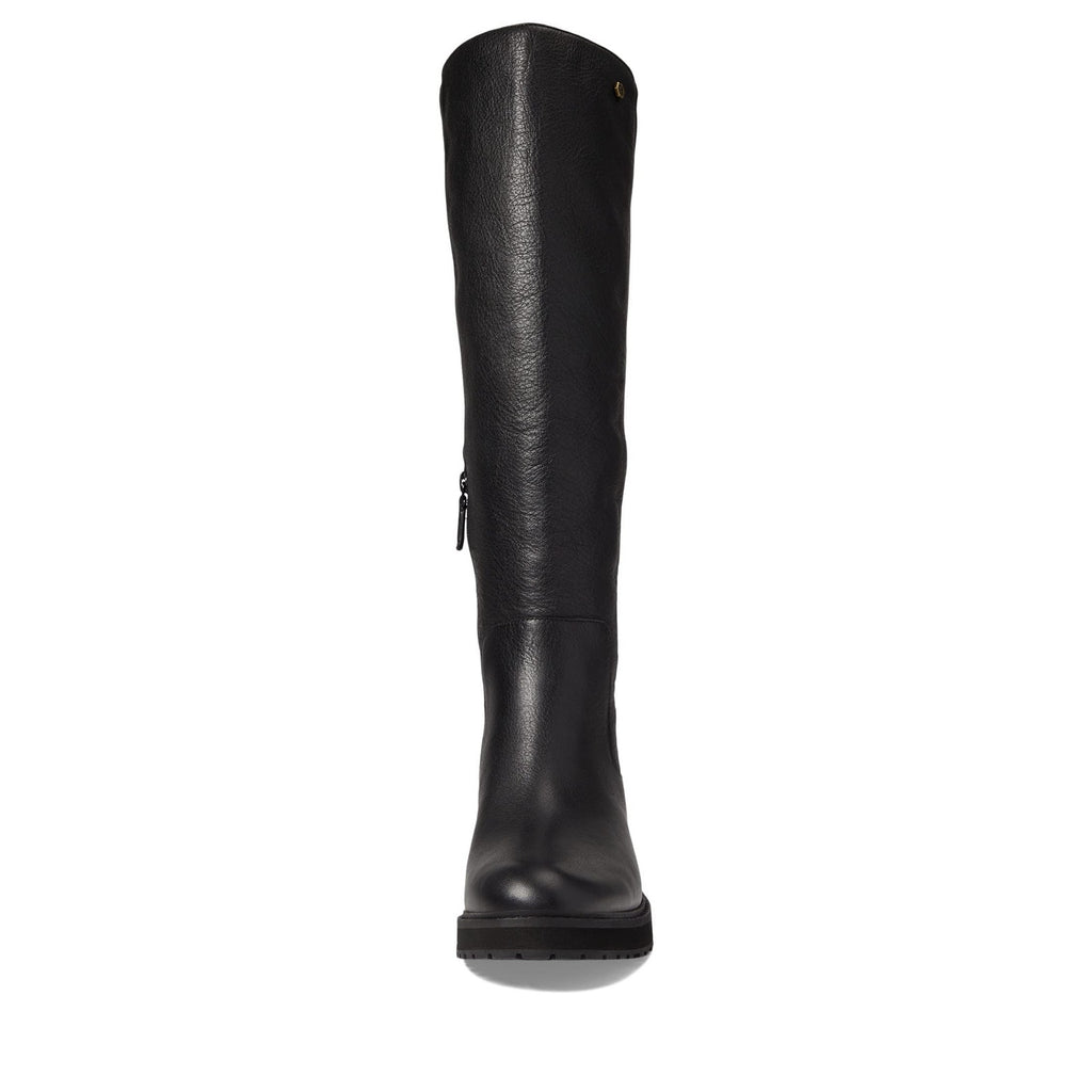 Cole Haan Women Waterproof Boot Black Leather/Stretch Black size 5B (M)