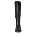 Cole Haan Women Waterproof Boot Black Leather/Stretch Black size 5B (M)