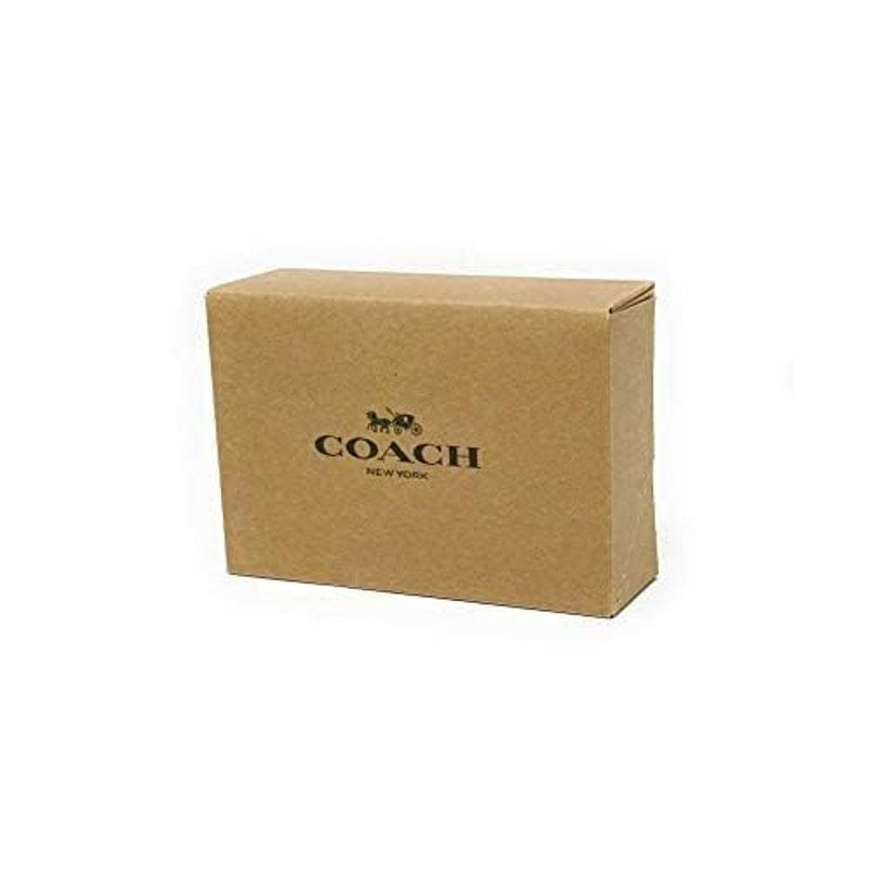Coach Women Crossgrain Leather Corner Zip Wristlet