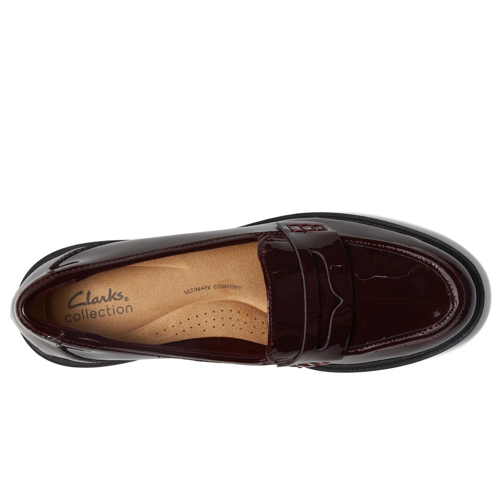 Clarks Women Red’s Westlynn Ayla Loafer Burgundy Patent Size 8.5