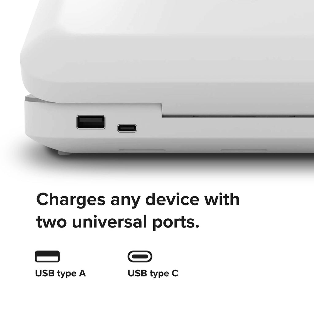 PhoneSoap 3 UV Cell Phone Sanitizer & Dual Charger Box White