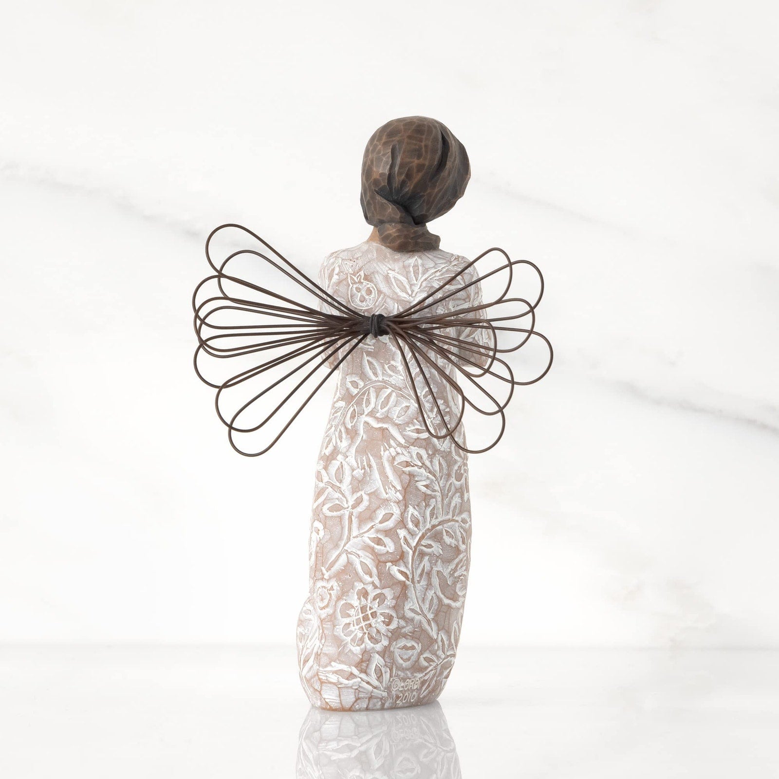 Willow Tree Remembrance Angel Darker Skin Hand-Painted Figure