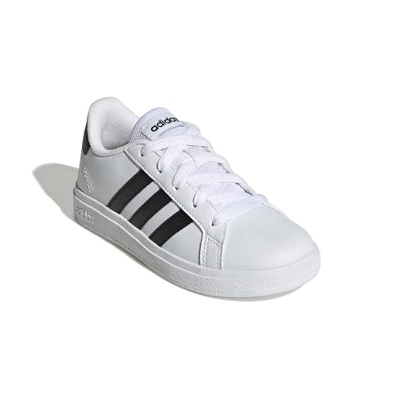 Adidas Grand Court 2.0 Kids Sneakers White Black Size 12.5