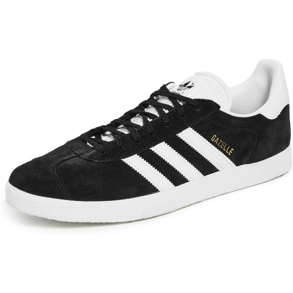 Adidas Men Originals Gazelle Casual Shoes Black/White/Gold Metallic Size 11