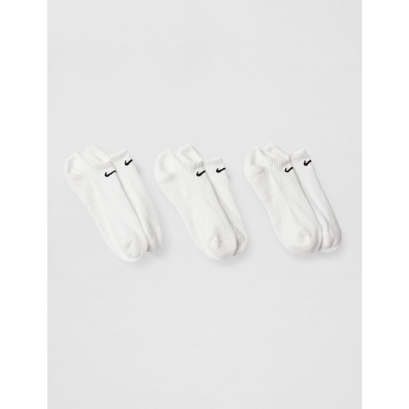 Nike Unisex Everyday Cushioned Training No-Show Socks 3-Pack Large