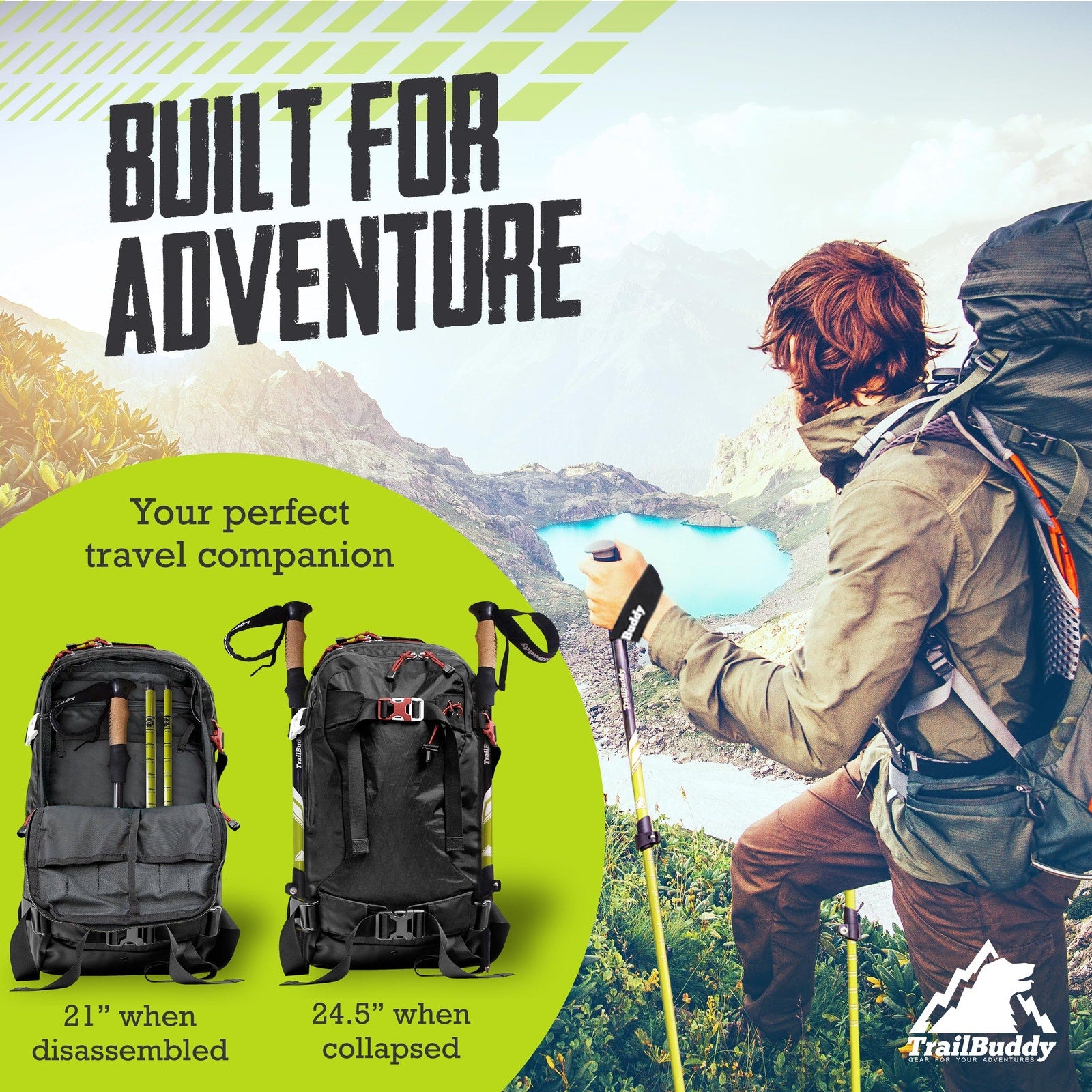TrailBuddy 7075 Aluminum Trekking Poles