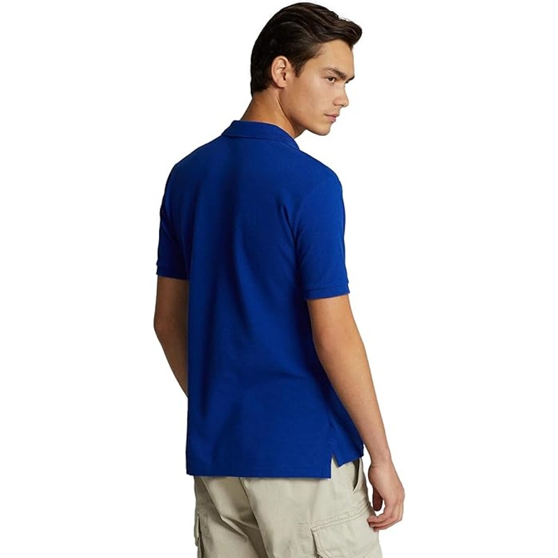 POLO RALPH LAUREN Men Mesh Pony Logo Polo Shirt (M, HrtgRoyal)