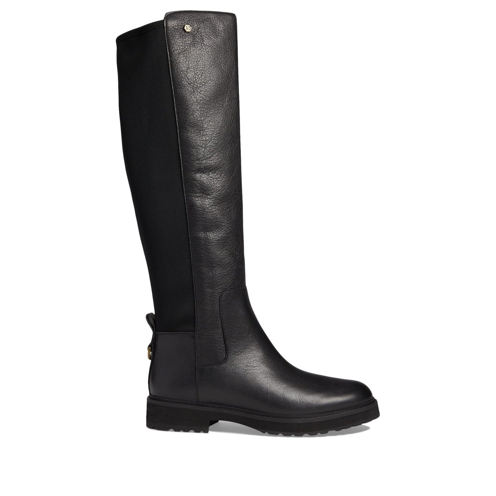 Cole Haan Women Waterproof Boot Black Leather/Stretch Black size 5B (M)