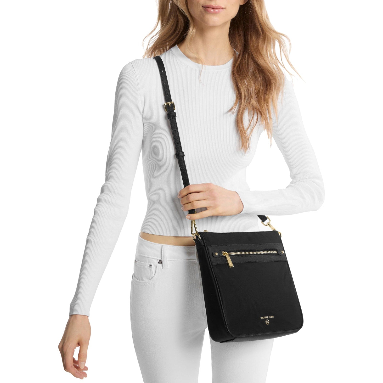Michael Kors Women Jet Set Charm Lg Crossbody Black