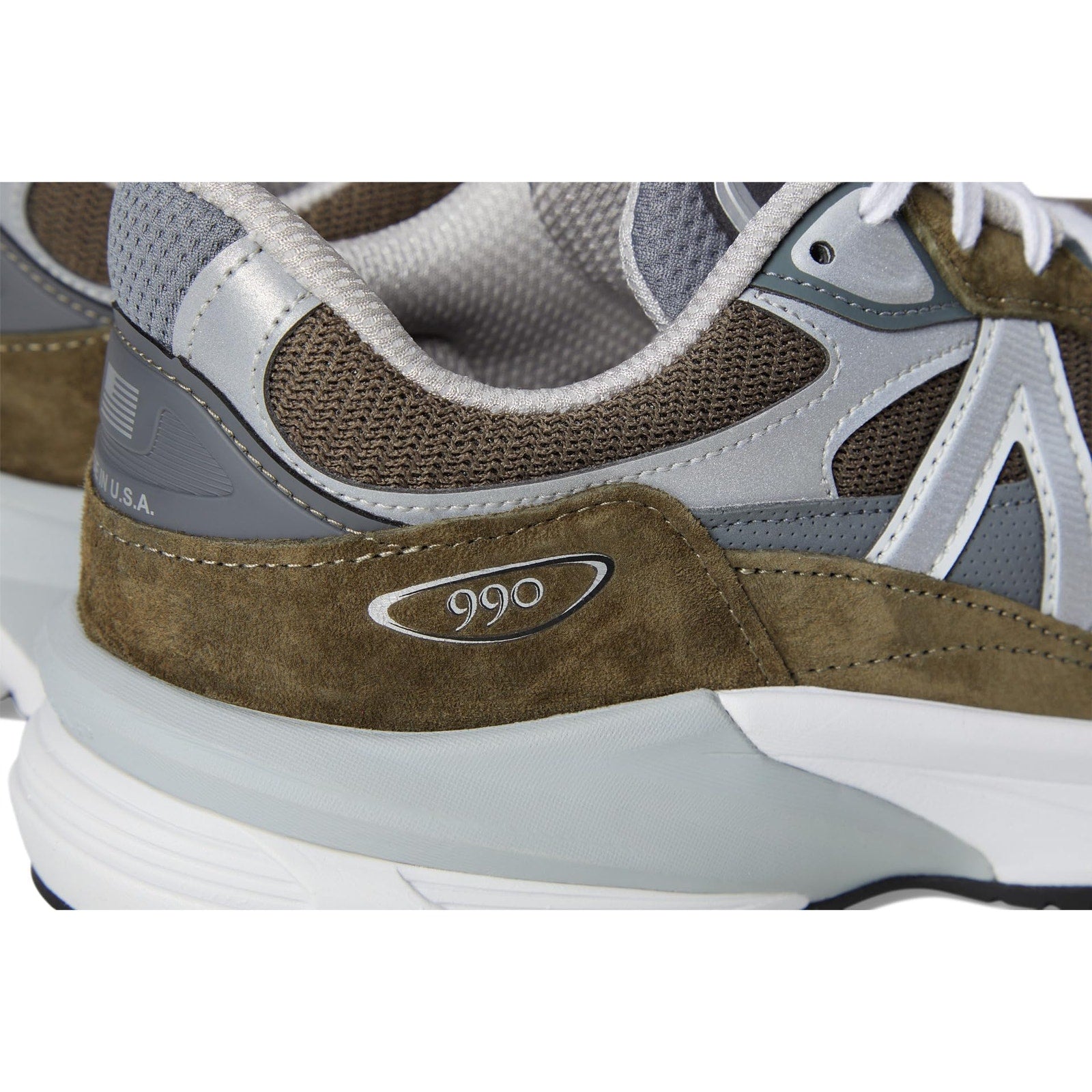 New Balance Unisex Sneaker Olive/Grey Men 9 M / Women 10.5 W