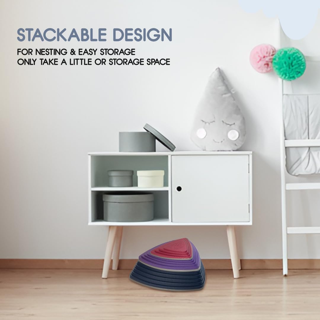 Motherly Haven Stepping Stones for Kids 12 Piece Balance Set