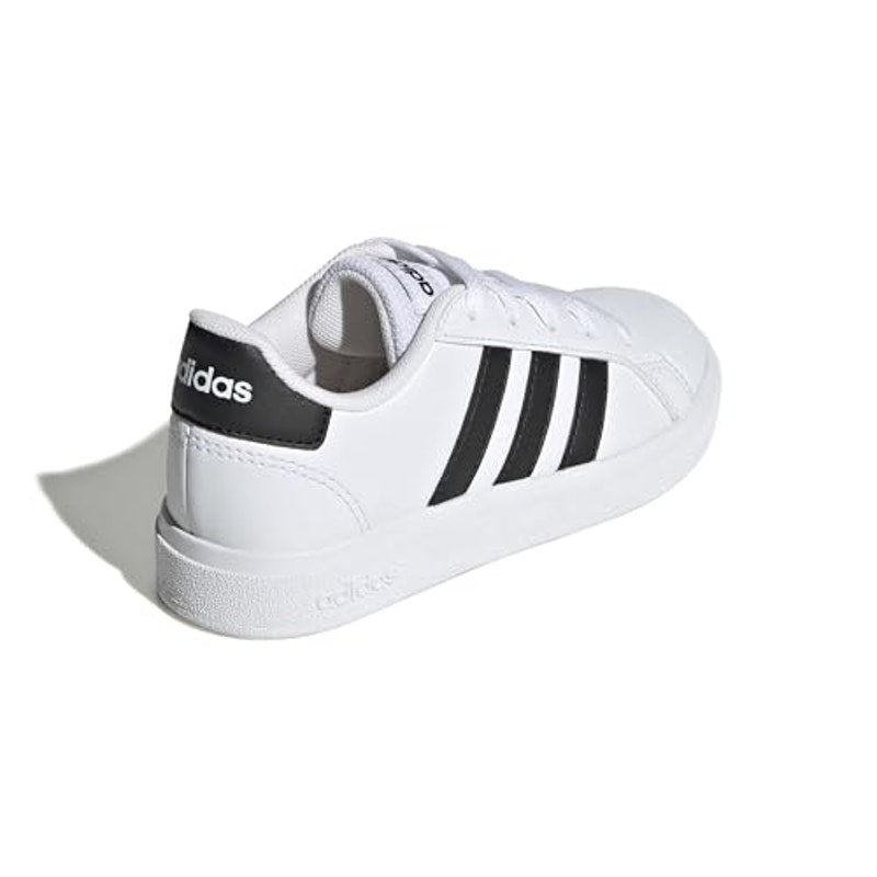 Adidas Grand Court 2.0 Kids Sneakers White Black Size 12.5