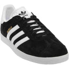 Adidas Men Originals Gazelle Casual Shoes Black/White/Gold Metallic Size 11