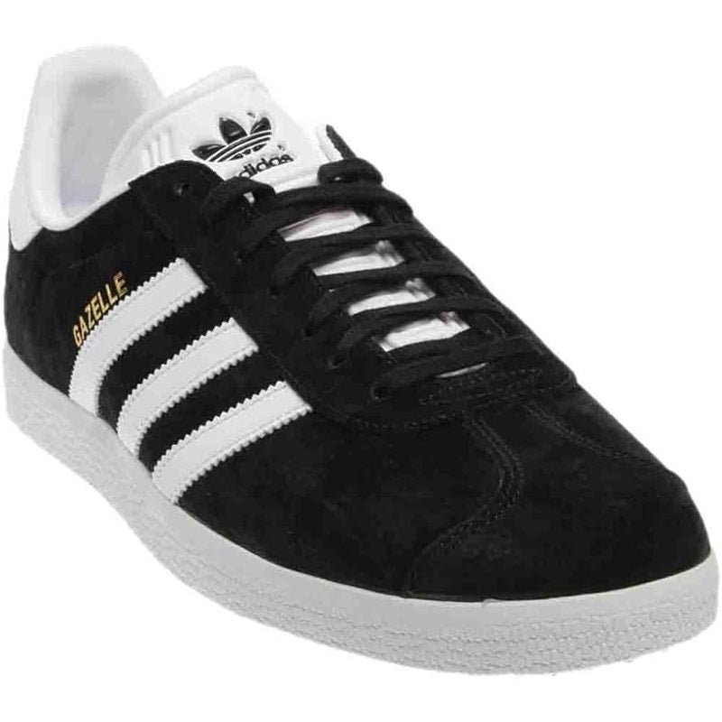 Adidas Men Originals Gazelle Casual Shoes Black/White/Gold Metallic Size 11