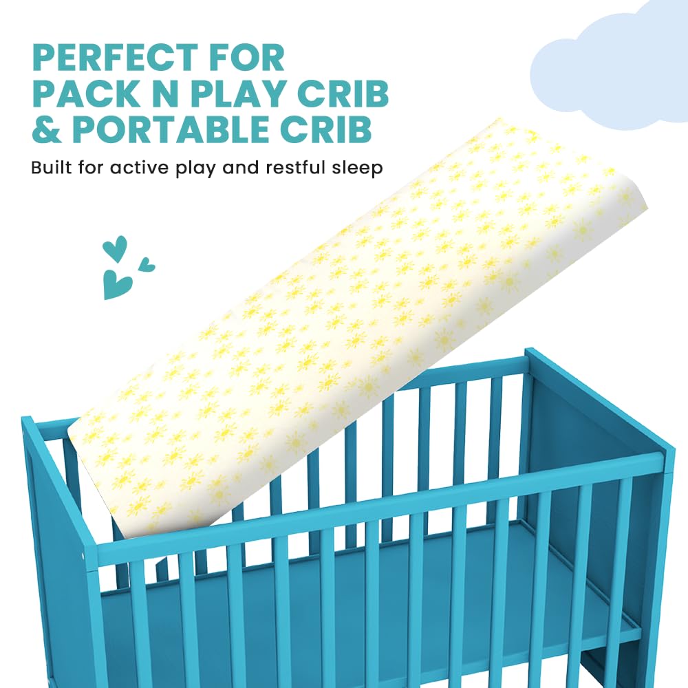 Motherly Haven Crib Mattress Pad 2 Inch Foam Waterproof