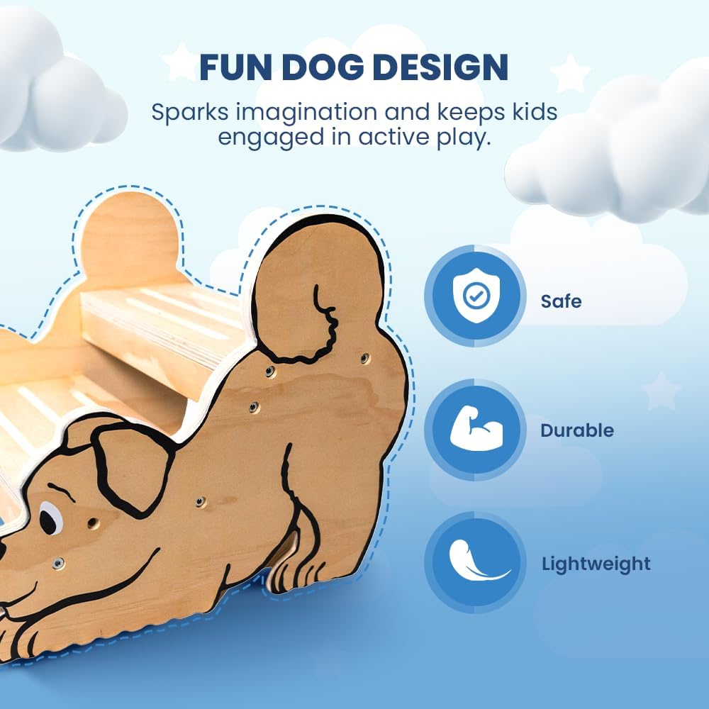 Motherly Haven Toddler Step Stool 2 Step Non Slip Wooden