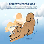 Motherly Haven Toddler Step Stool 2 Step Non Slip Wooden