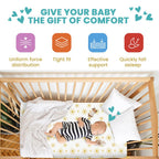 Motherly Haven Crib Mattress Pad 2 Inch Foam Waterproof