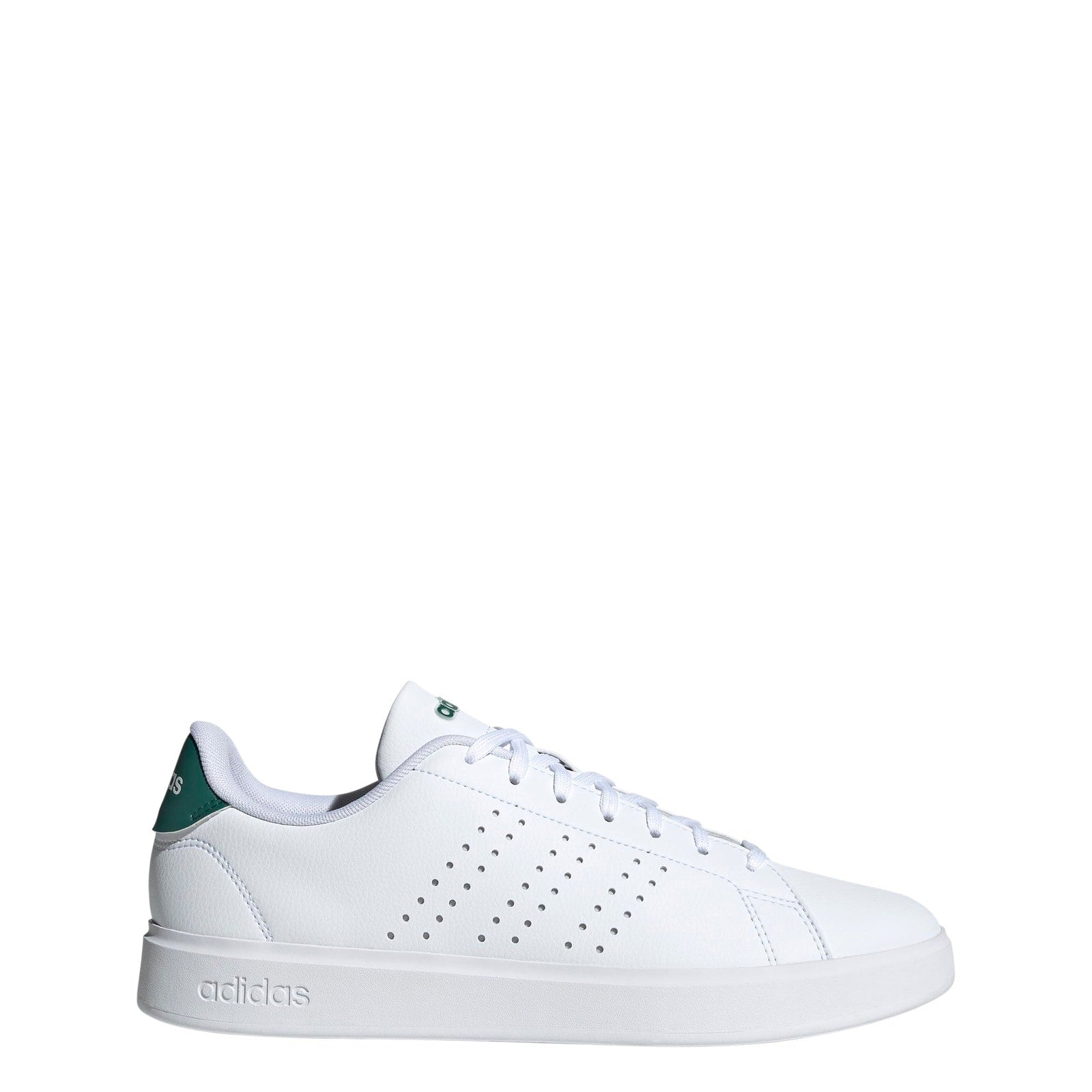 Adidas Men Advantage 2.0 Sneakers White/Black/Collegiate Green Size 9