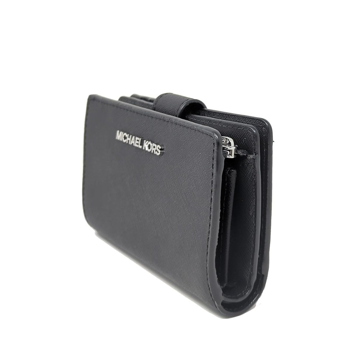 Michael Kors Women Bi-Fold Clutch Pale Blue/Black M