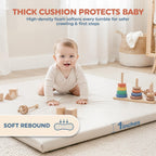 Motherly Haven Baby Play Mat 50x50 Thick Foam Waterproof