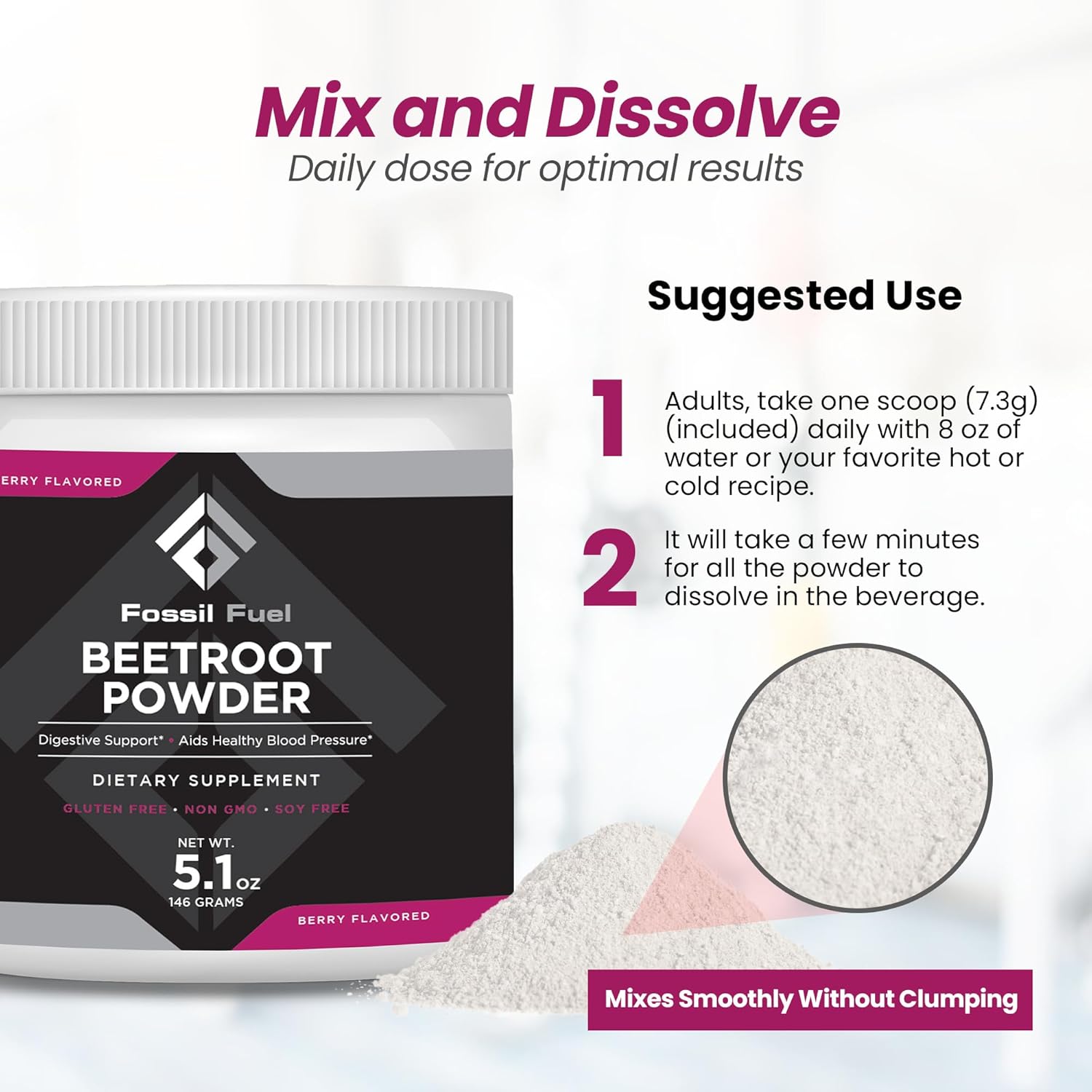 Fossil Fuel Beet Root Powder 20 Servings Nitric Oxide Support