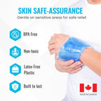 ICEWRAPS 4"x10" Flexible Gel Ice Pack – Reusable Hot & Cold  Therapy, 2 Pack, Blue