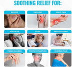 ICEWRAPS 4" Round Gel Ice Packs – Reusable Hot & Cold Therapy,  5 Pack, Clear