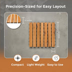 Majestick Goods Deck Tile Edge Trim 12x12 Straight 8 Pack