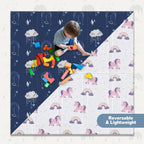 Motherly Haven Foldable Baby Play Mat 79x71 Waterproof Foam Reversible