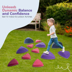 Motherly Haven Stepping Stones for Kids 12 Piece Balance Set