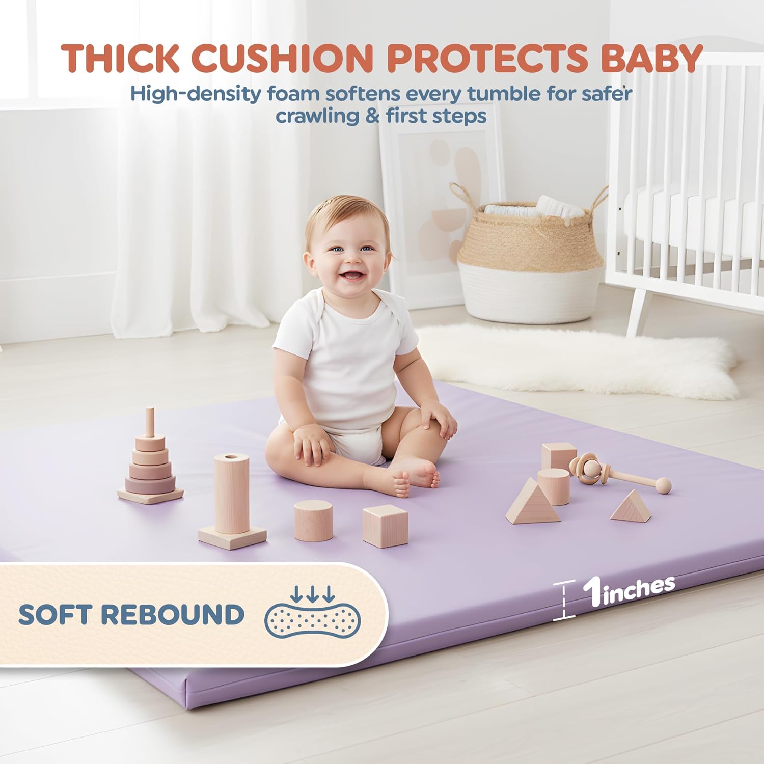 Motherly Haven Play Mat Cover 50x50 Waterproof Replacement