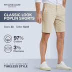 MCGREGOR Men Golf Shorts Cotton Chino Lightweight Beige Size 33