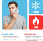 ICEWRAPS 4" Round Gel Ice Packs – Reusable Hot & Cold Therapy,  5 Pack, Clear