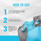 ICEWRAPS Ice Pack Fabric Cover 10x14 Reusable Sleeve