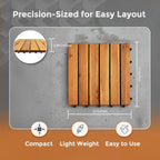 Majestick Goods Long Slat Deck Tiles 12x12 24 Pack