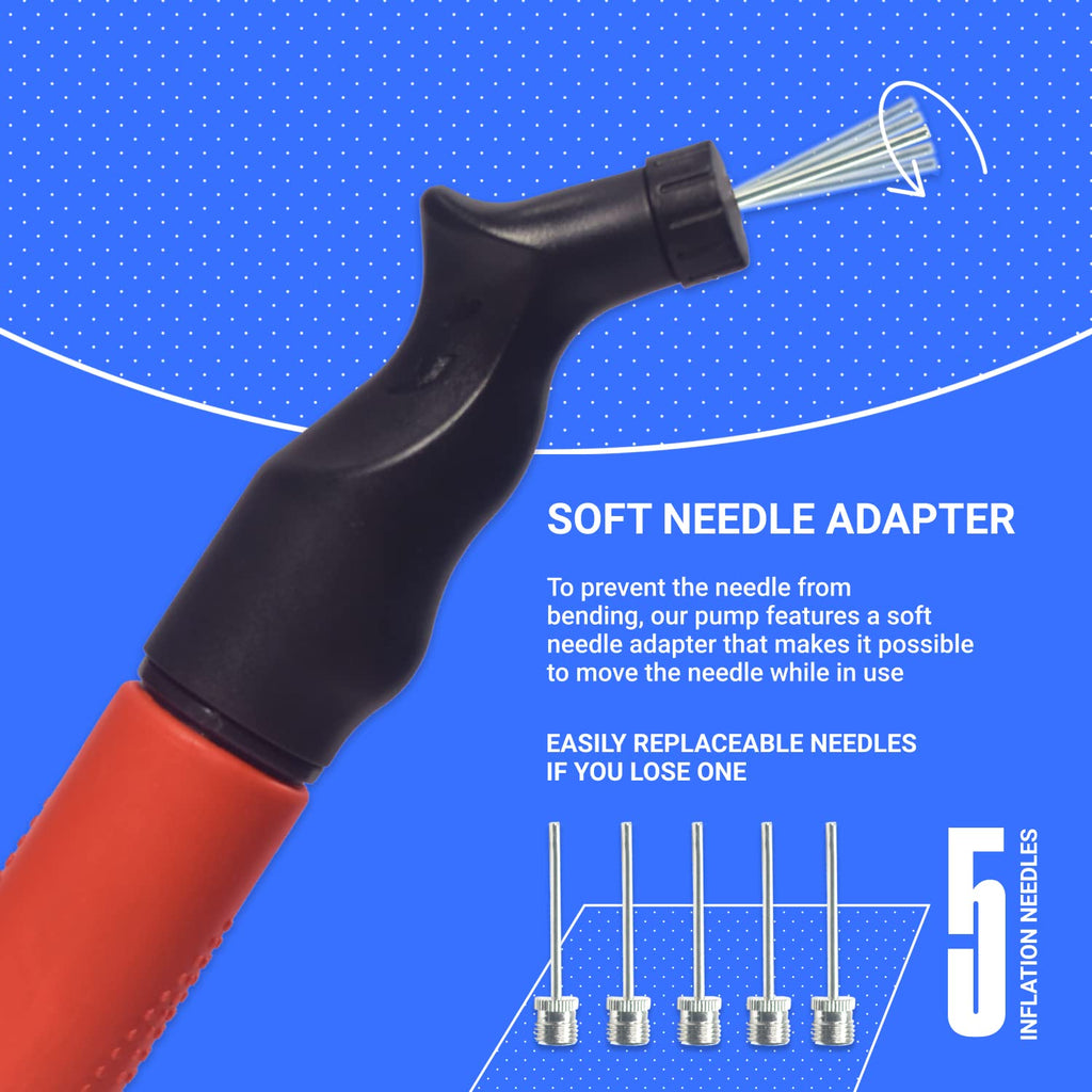 SPORTBIT Exercise Ball Pump with 5 Needles
