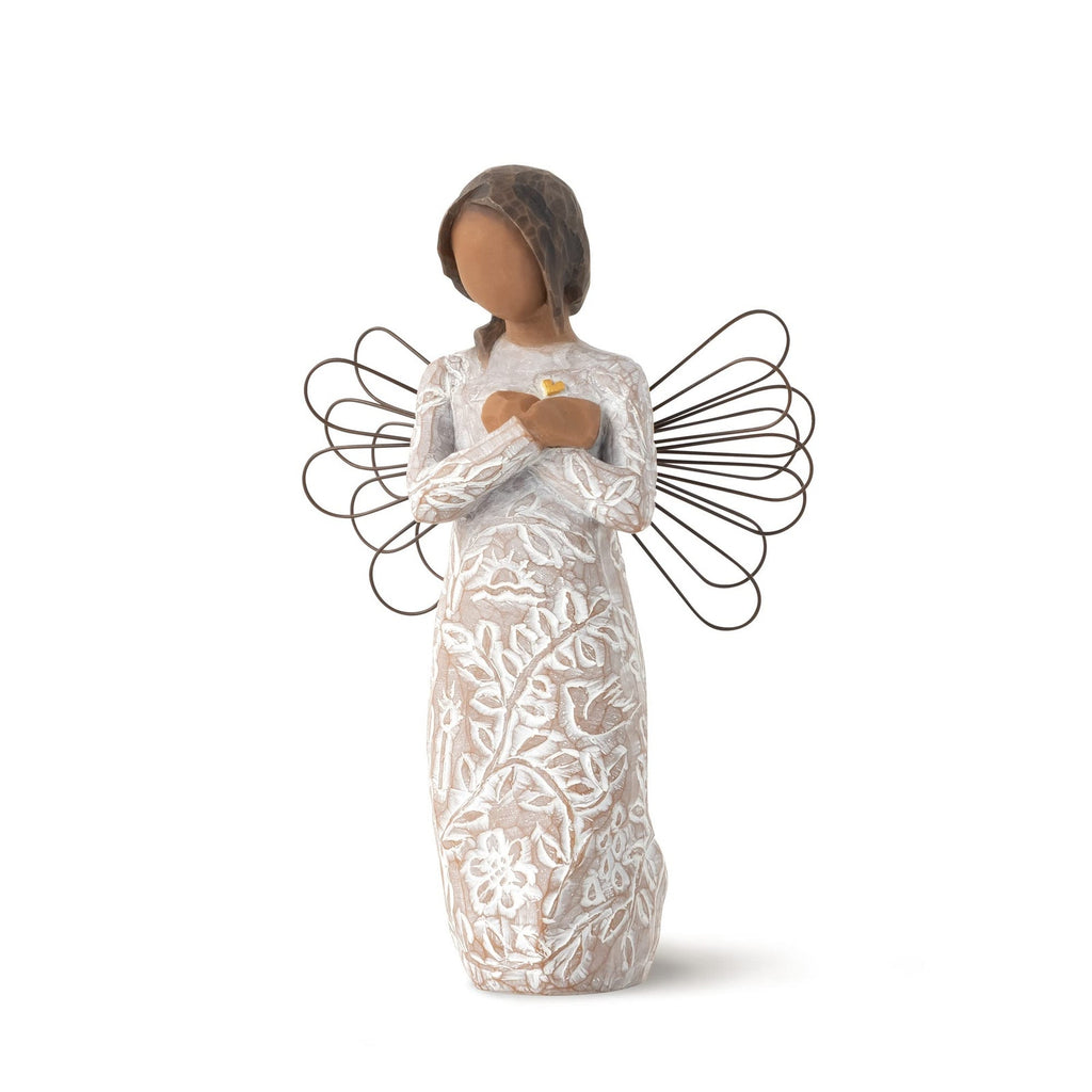 Willow Tree Remembrance Angel Darker Skin Hand-Painted Figure