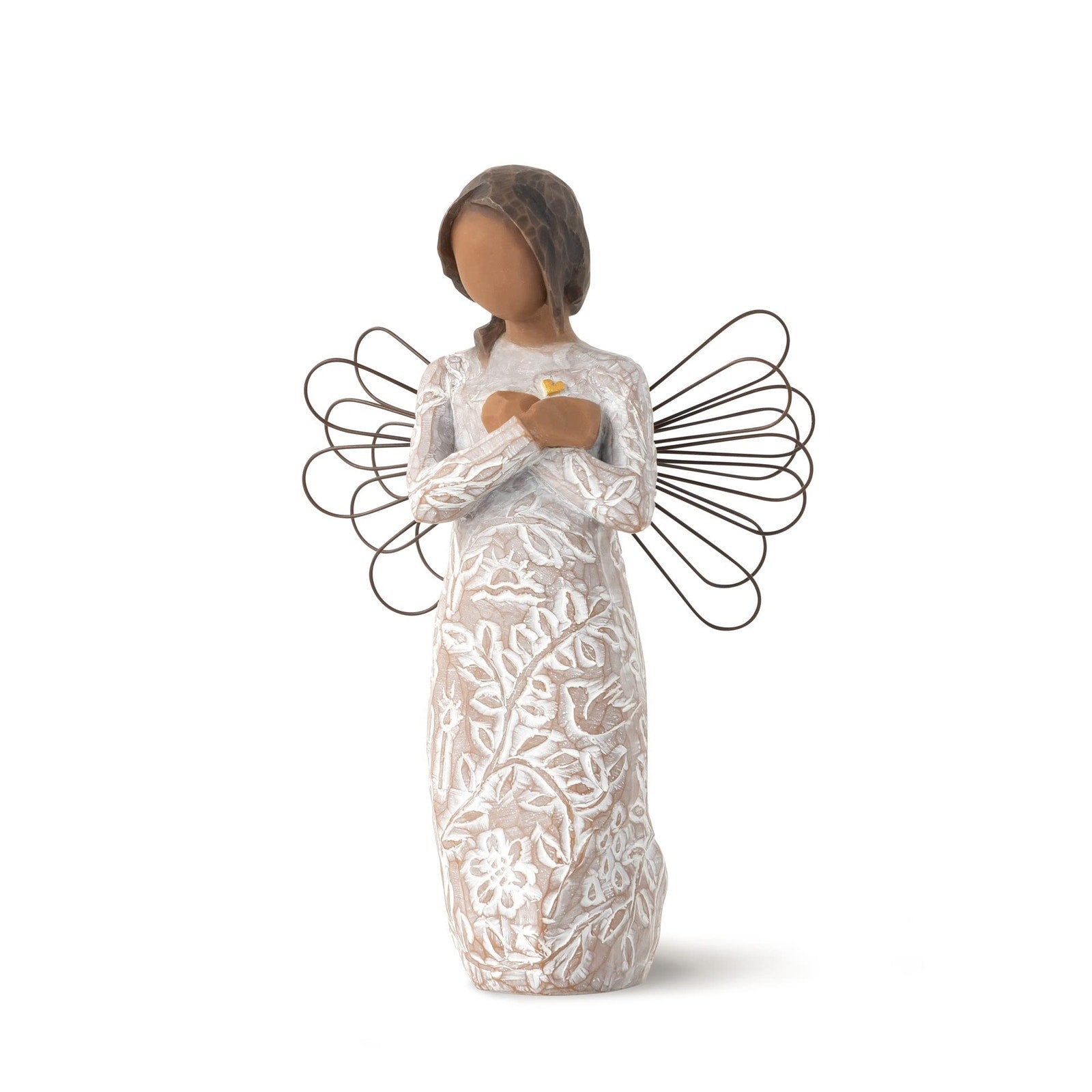 Willow Tree Remembrance Angel Darker Skin Hand-Painted Figure