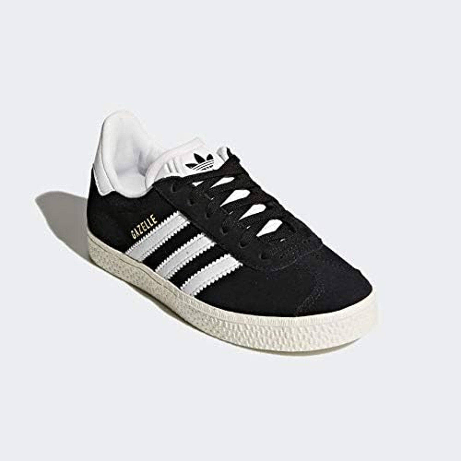 Adidas Originals Gazelle Black/White/Gold Big Kid