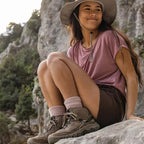 Keen Women Targhee IV Waterproof Hiking Boot Brindle/Nostalgia Rose - 12