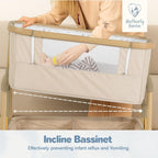 Motherly Haven Baby Bassinet Bedside Sleeper Adjustable 7 Height